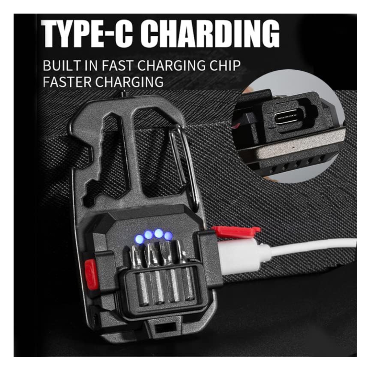 Miniatura 3 de Linterna COB Llavero multifuncion led